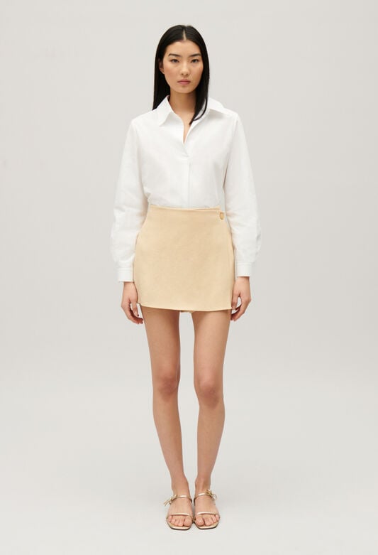224SAFIA : Short Skirts color BEIGE