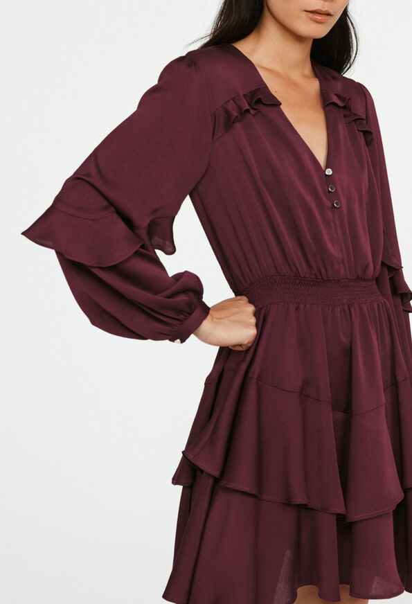 Robe décolleté : Dresses color BURGUNDY