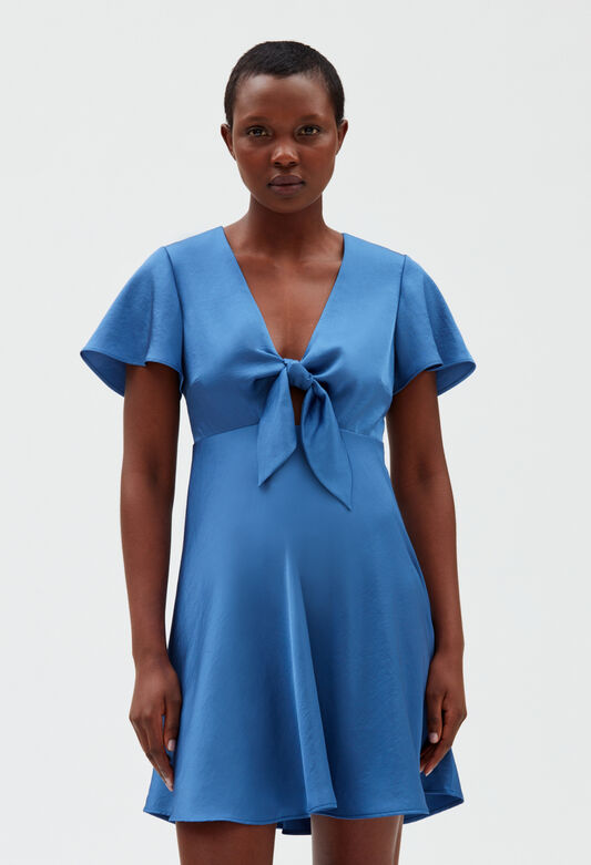 223RAFFIA : Dresses color STORM BLUE