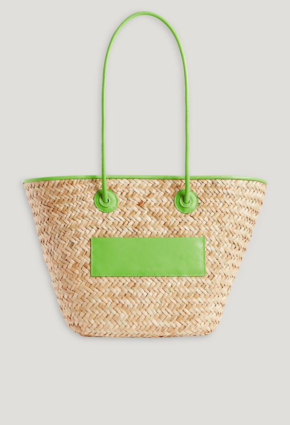 224ADRYANM : Baskets and summer bags color MATCHA