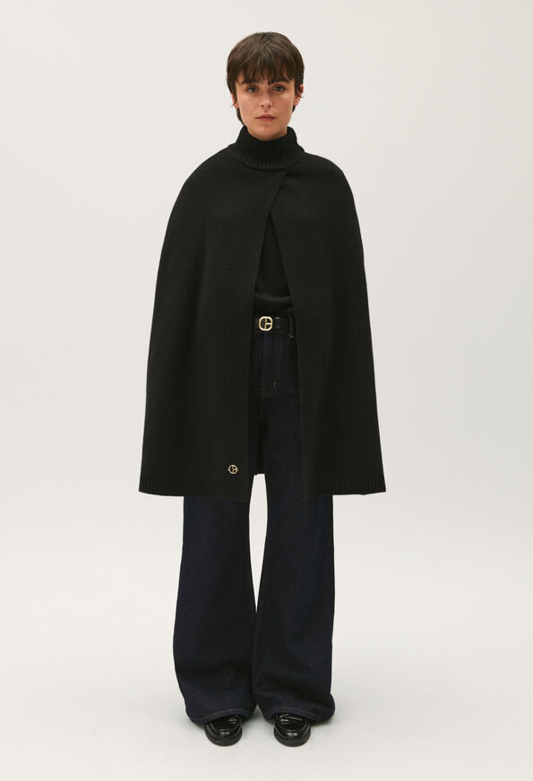 123ACAPE : Coats & Jackets color BLACK