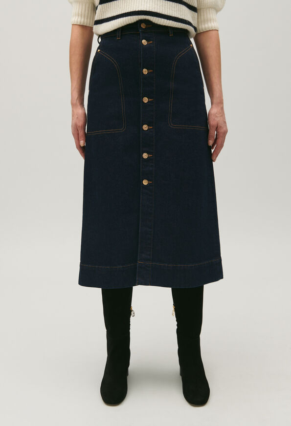 123SALLY : Skirts & Shorts color BRUT DENIM