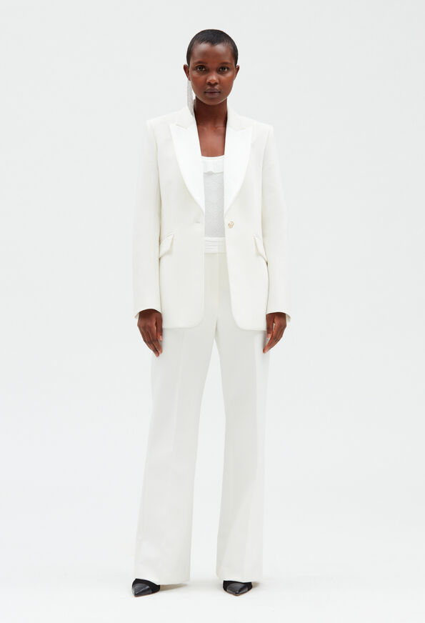223VELOURS : Tailored Jackets color WHITE