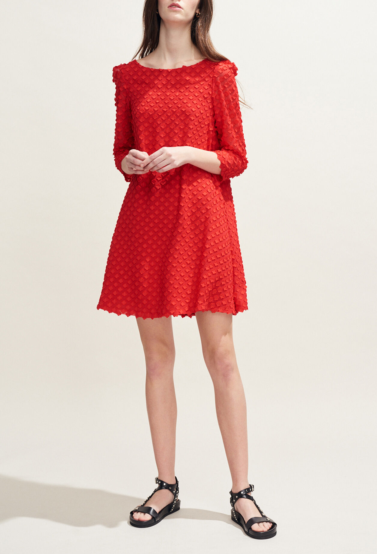claudie pierlot robe rouge
