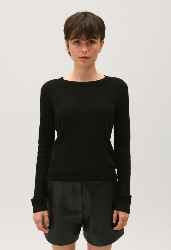 123MADONI : Wool sweaters color BLACK