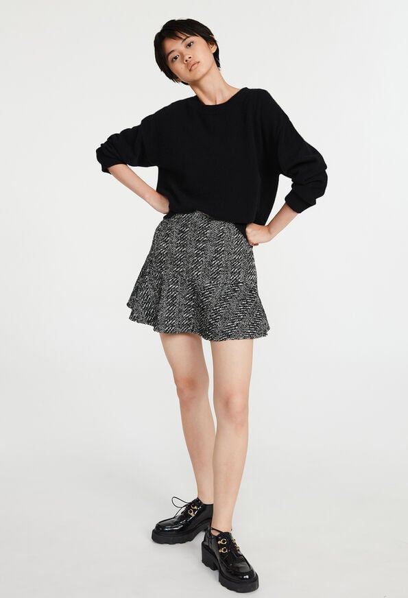 122SELMA : Skirts & Shorts color MOTTLED GREY