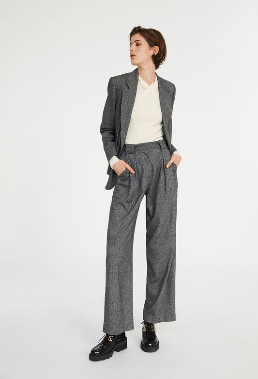 122PEGGY : Jeans and Trousers color MOTTLED GREY