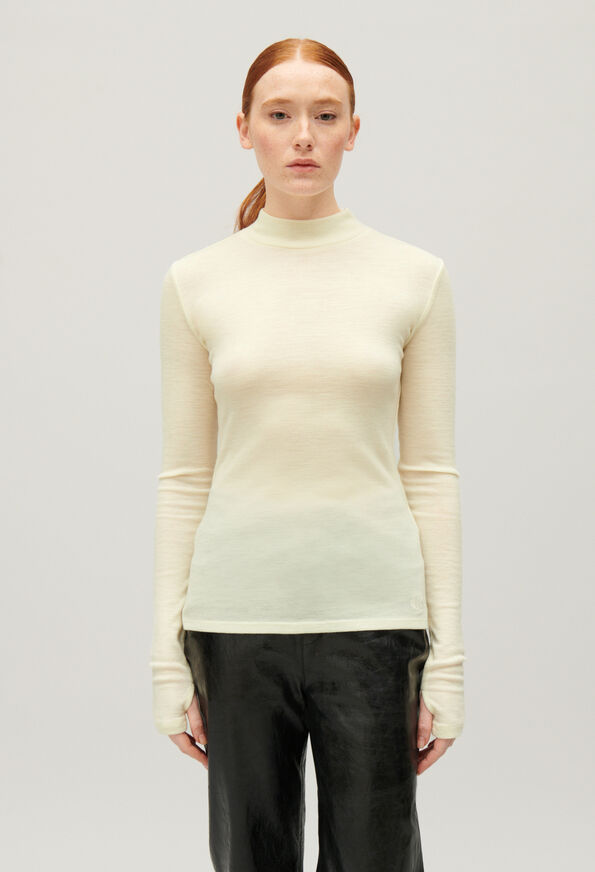 224TIMITAINE : Wool sweaters color VANILLA
