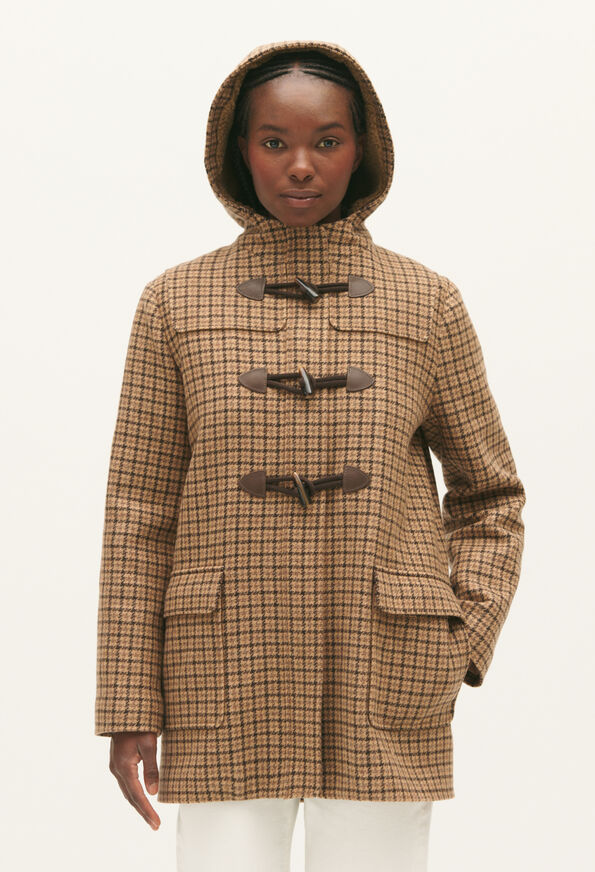 123GLISSADECHECK : Wool Coats color MULTICOLORED