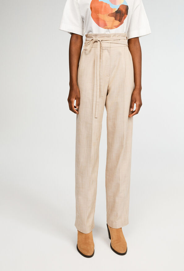 221PATCHO 221PATCHO : Jeans and Trousers color BEIGE