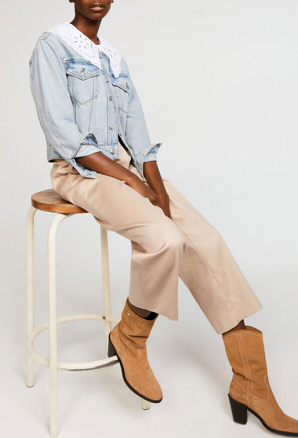 221POLKA 221POLKA : Jeans and Trousers color BEIGE
