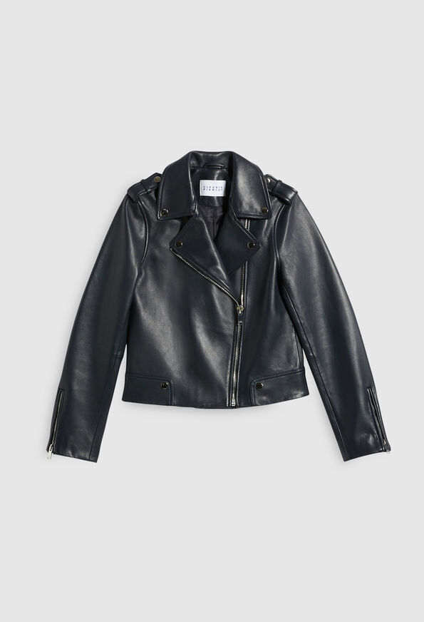 221CHOUCHOU : Leather jackets color 