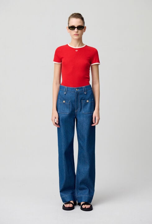 Fine knit CP top