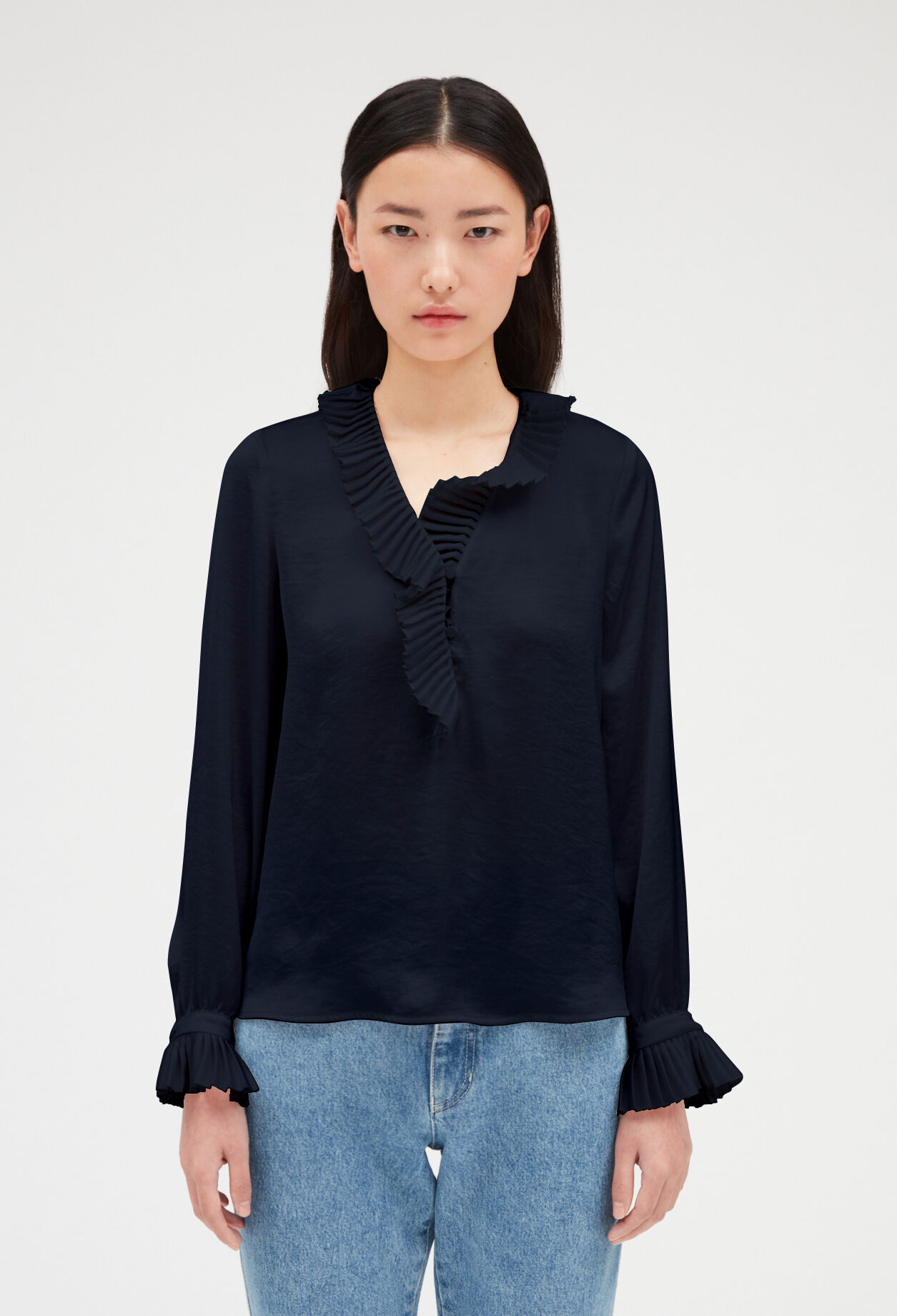 Ruffled blouse