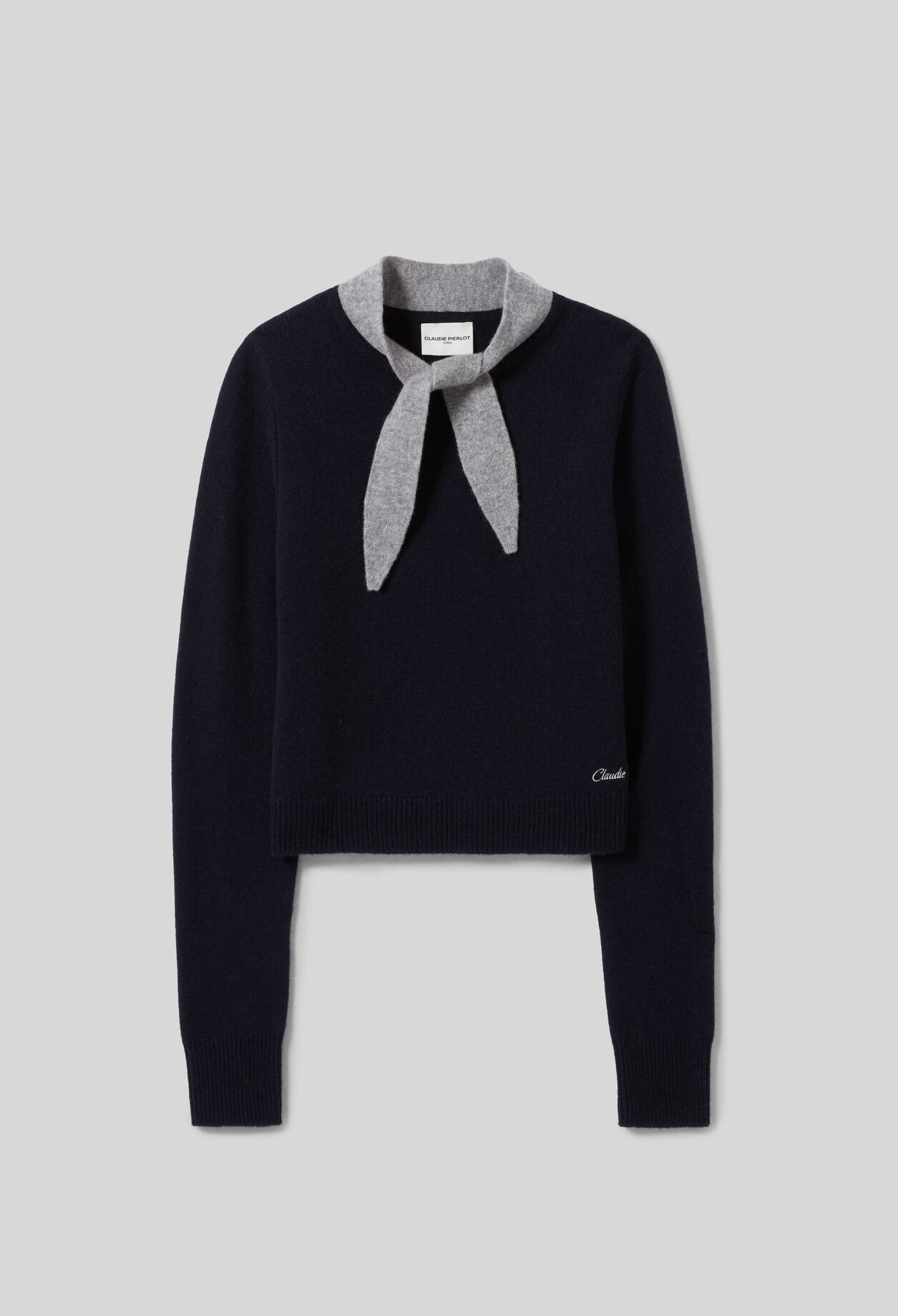 Scarf Collar Jumper