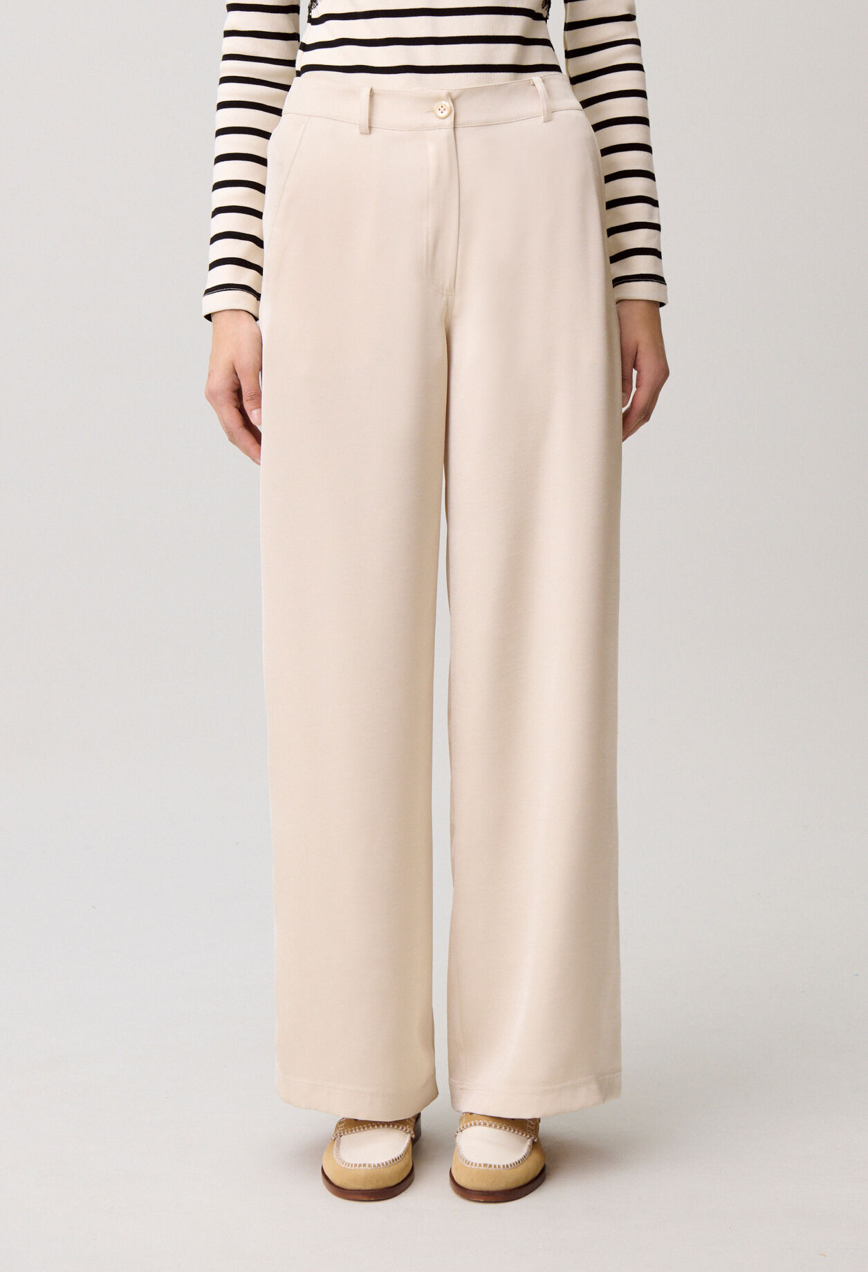 Satin trousers