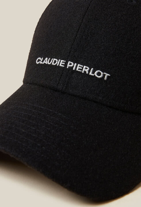 Black Claudie Pierlot logo cap