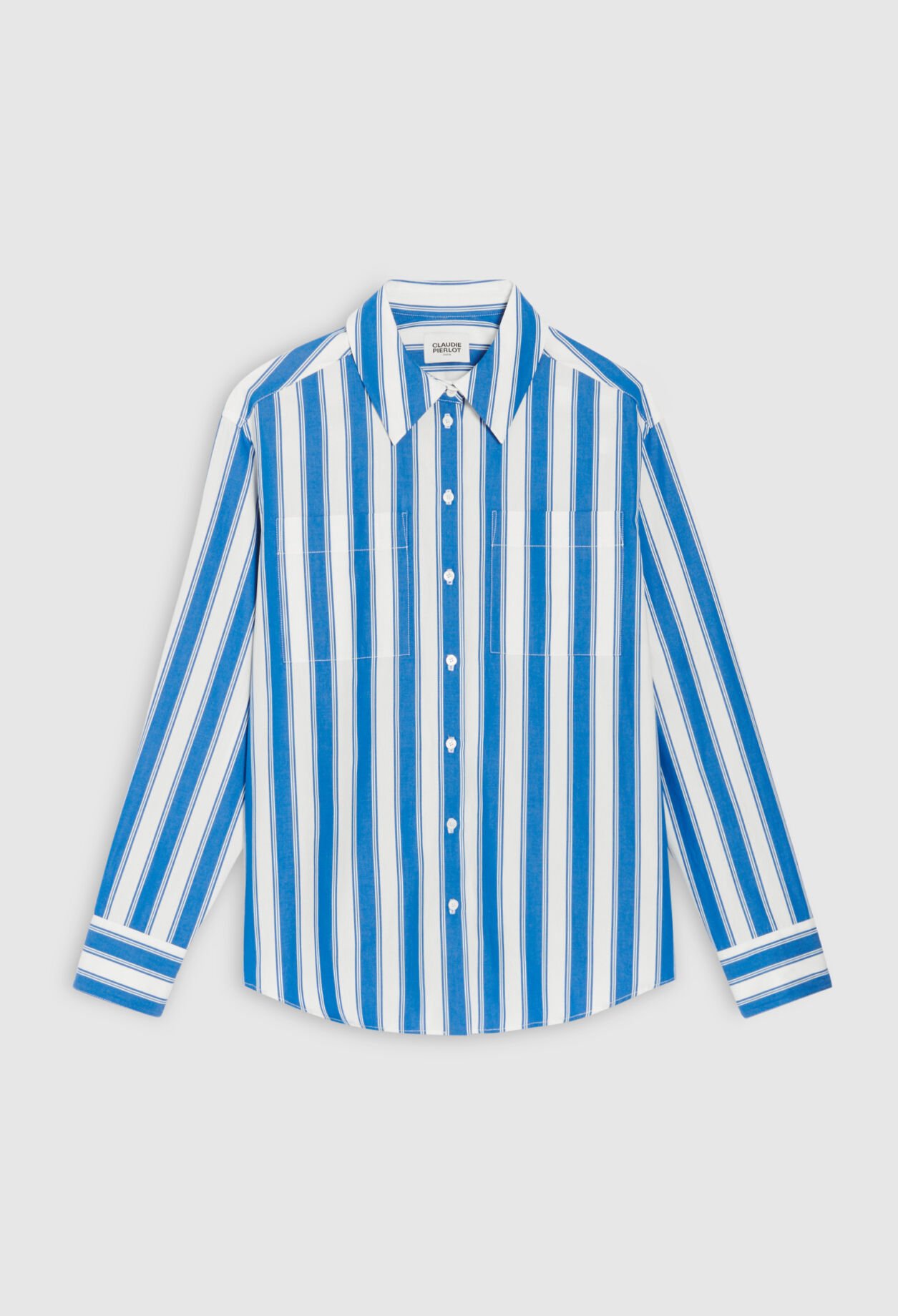 Blue striped shirt