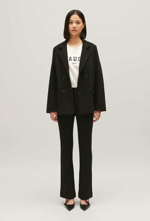 Black oversized suit jacket