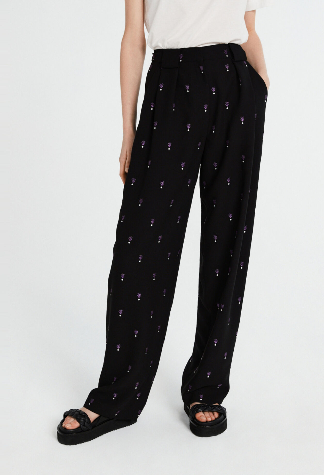 Printed trousers