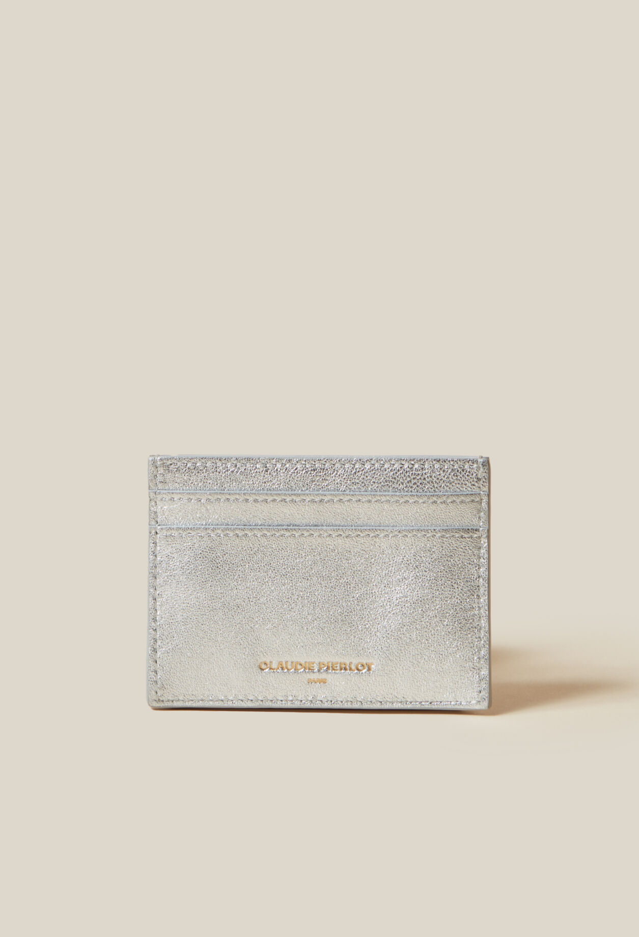 Anouck Silver Leather Cardholder