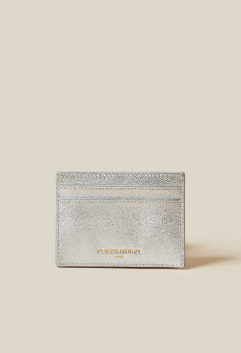 Anouck Silver Leather Cardholder