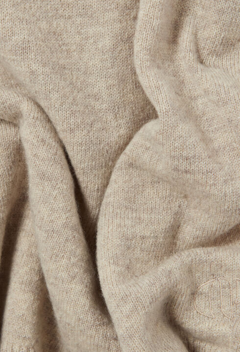 Wool jumper with high neck