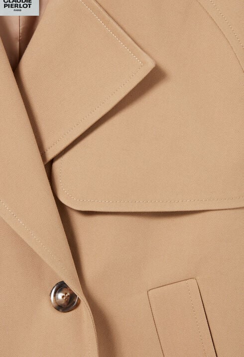 Short trench jacket