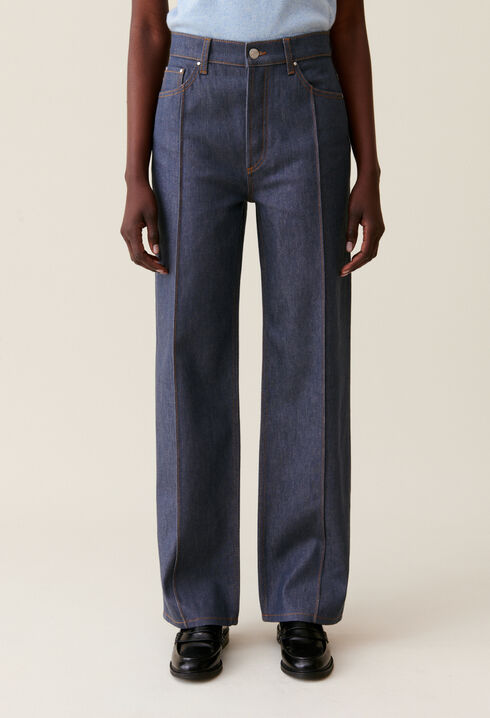 Claude high-waist straight jeans
