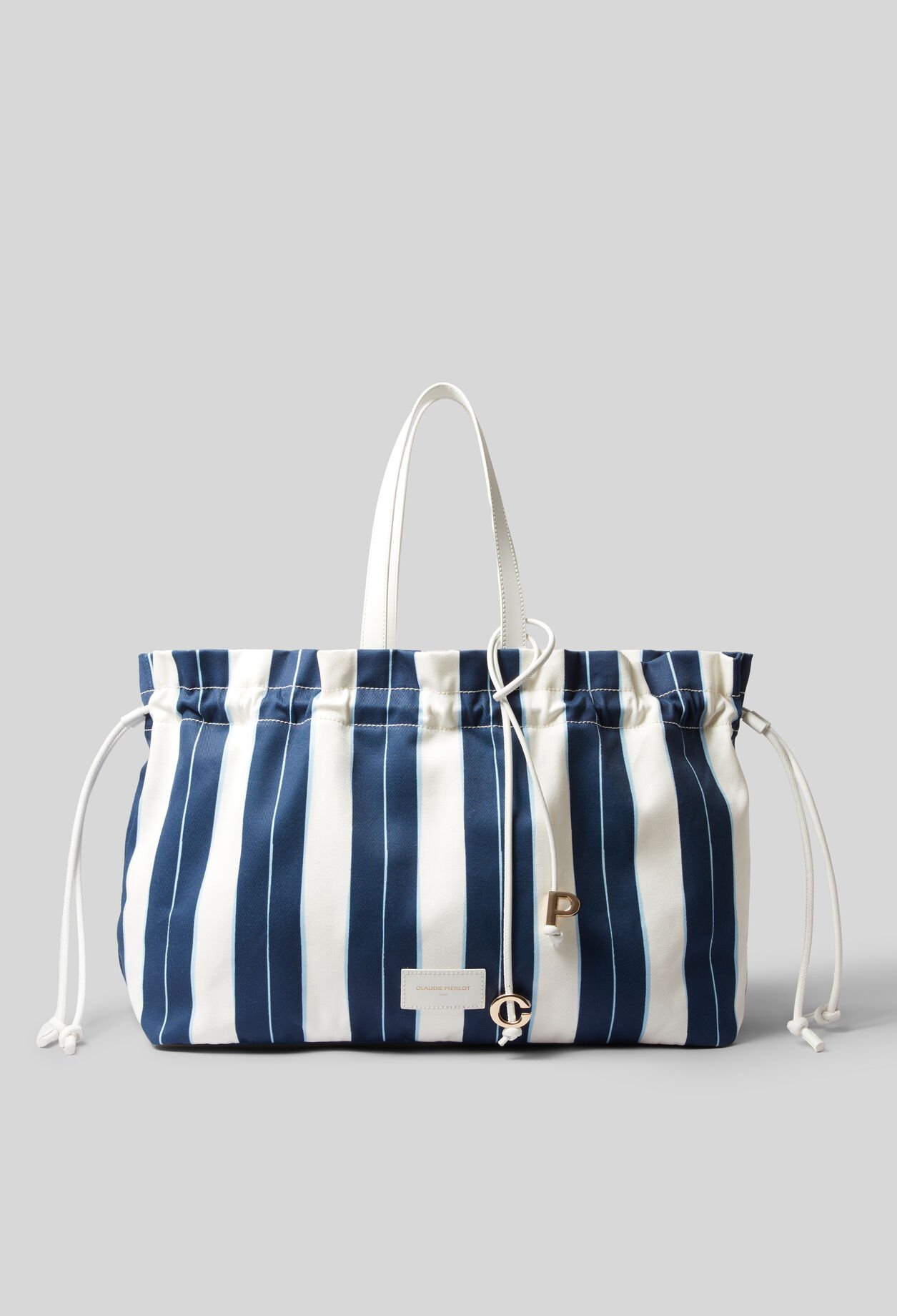 Large Striped Tote Bag