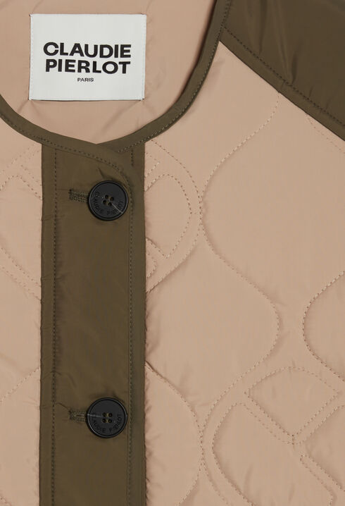 Two-tone down jacket