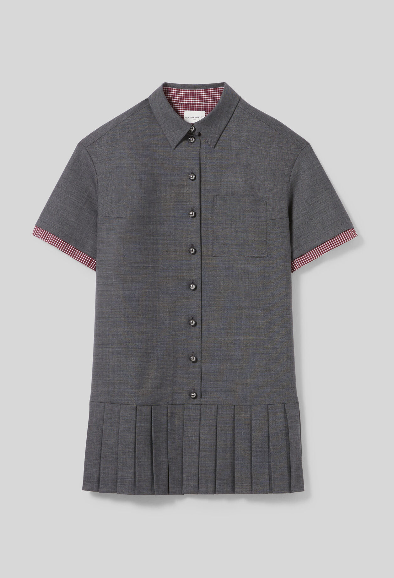 Pleated Mini Dress