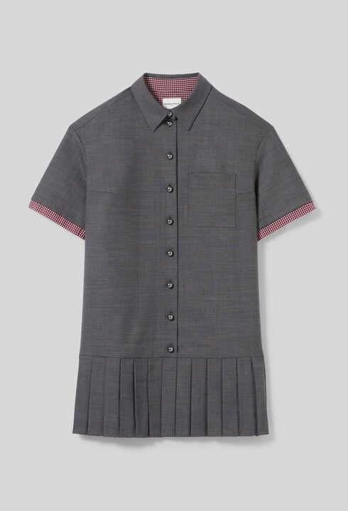 Pleated Mini Dress