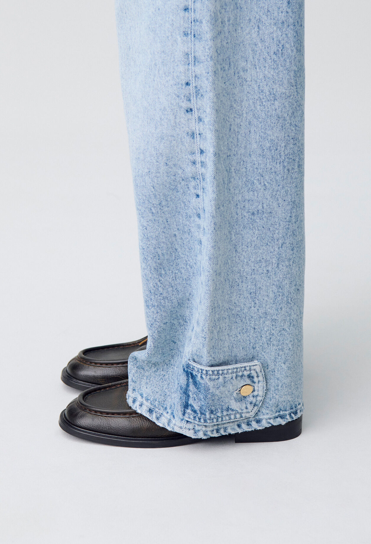 Straight denim jeans