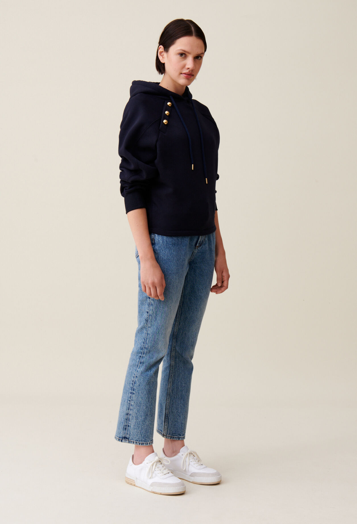 Navy hooded sweatshirt