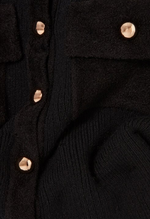 Velvet Knit Cardigan