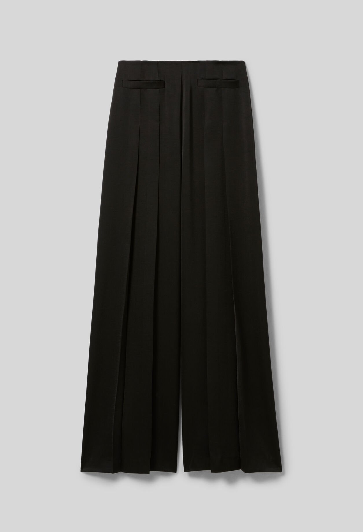 Pleated wide-leg trousers