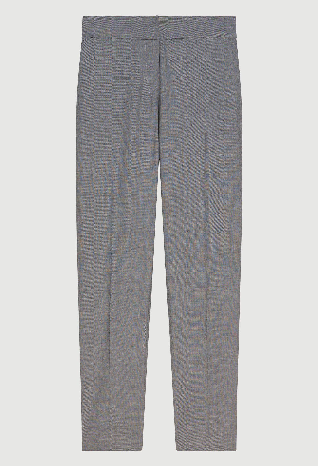 High-waisted tailored trousers