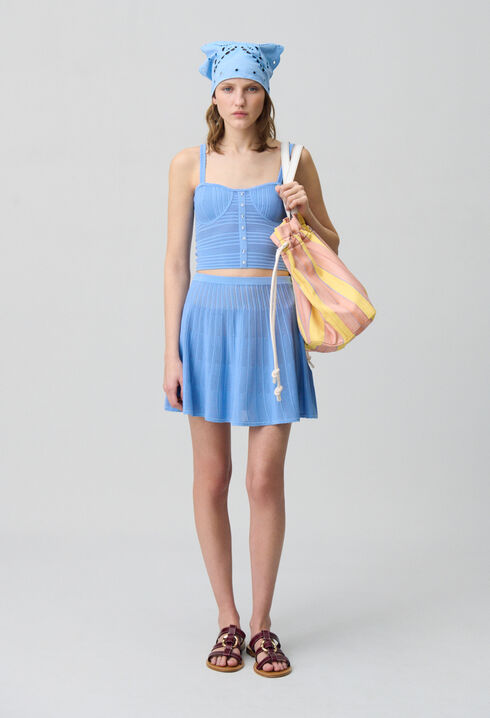 Fine Knit low-cut Top