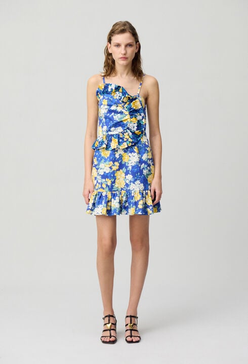 Frilled Short Dress