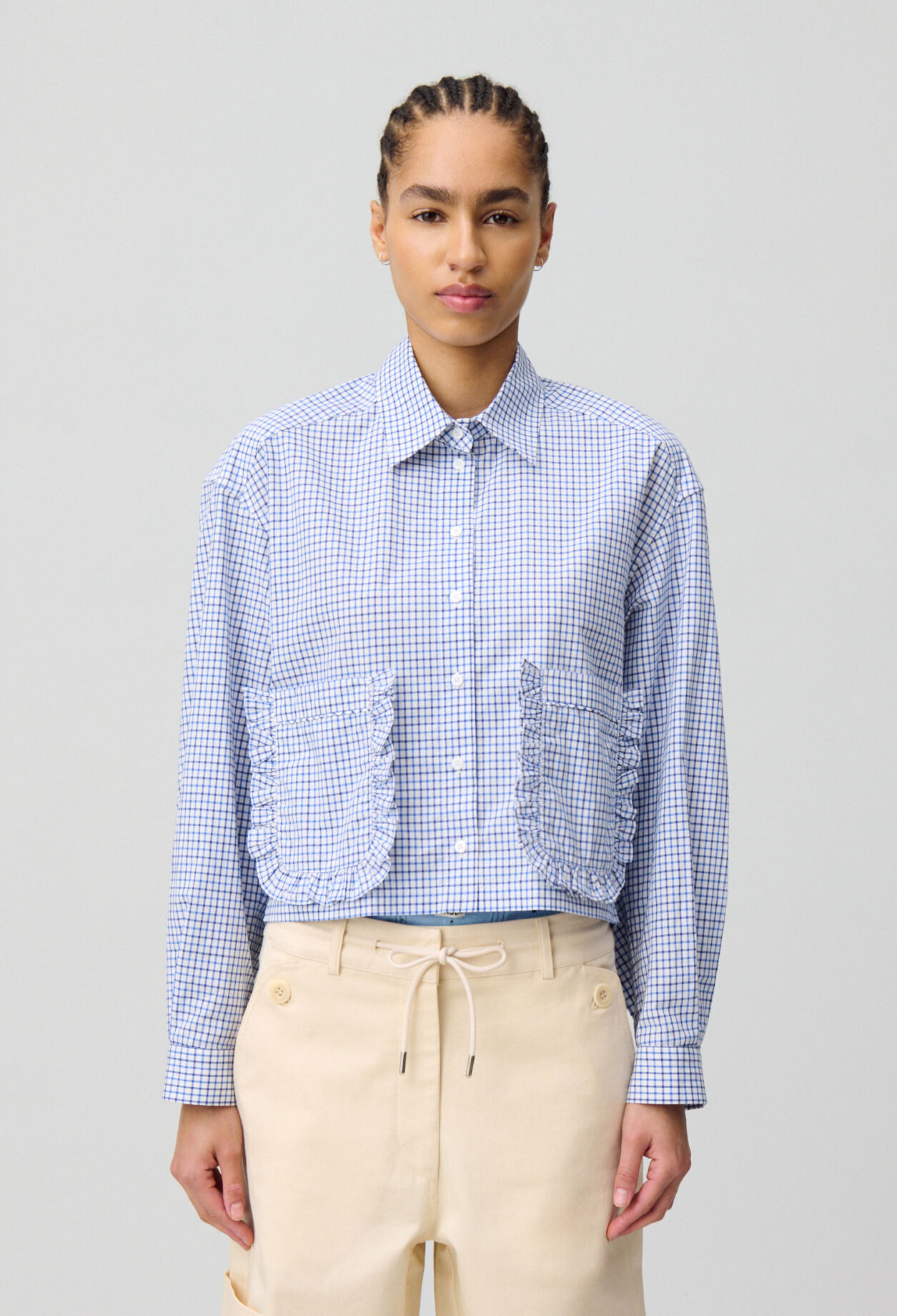 Checked shirt with pockets