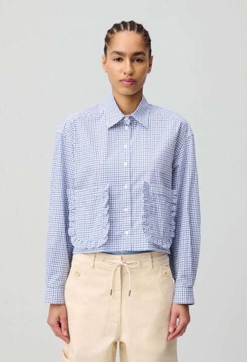 Checked shirt with pockets