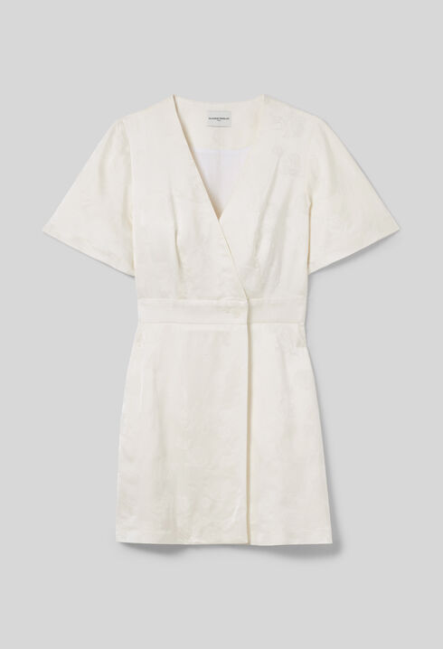 Wrap-Style Mini Dress