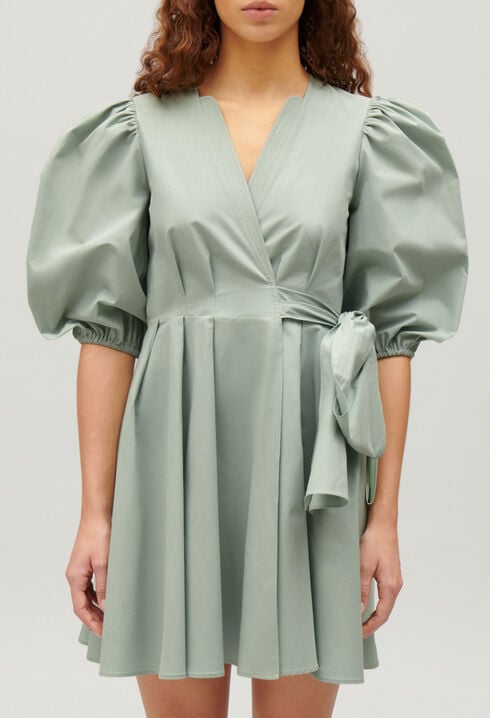 Short wrap dress