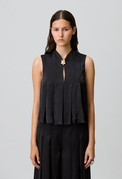 Flowy sleeveless top