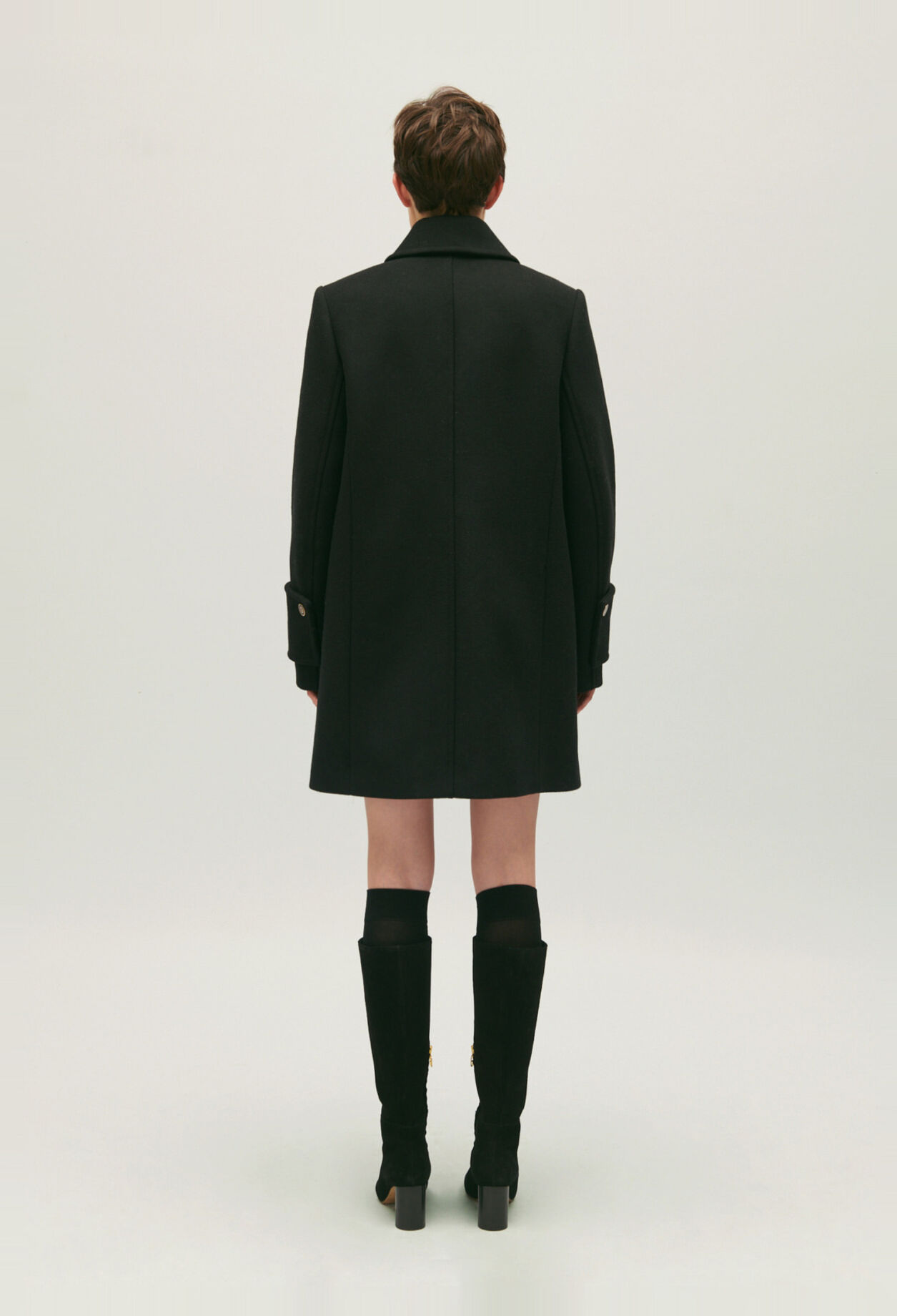 Peter Pan collared coat