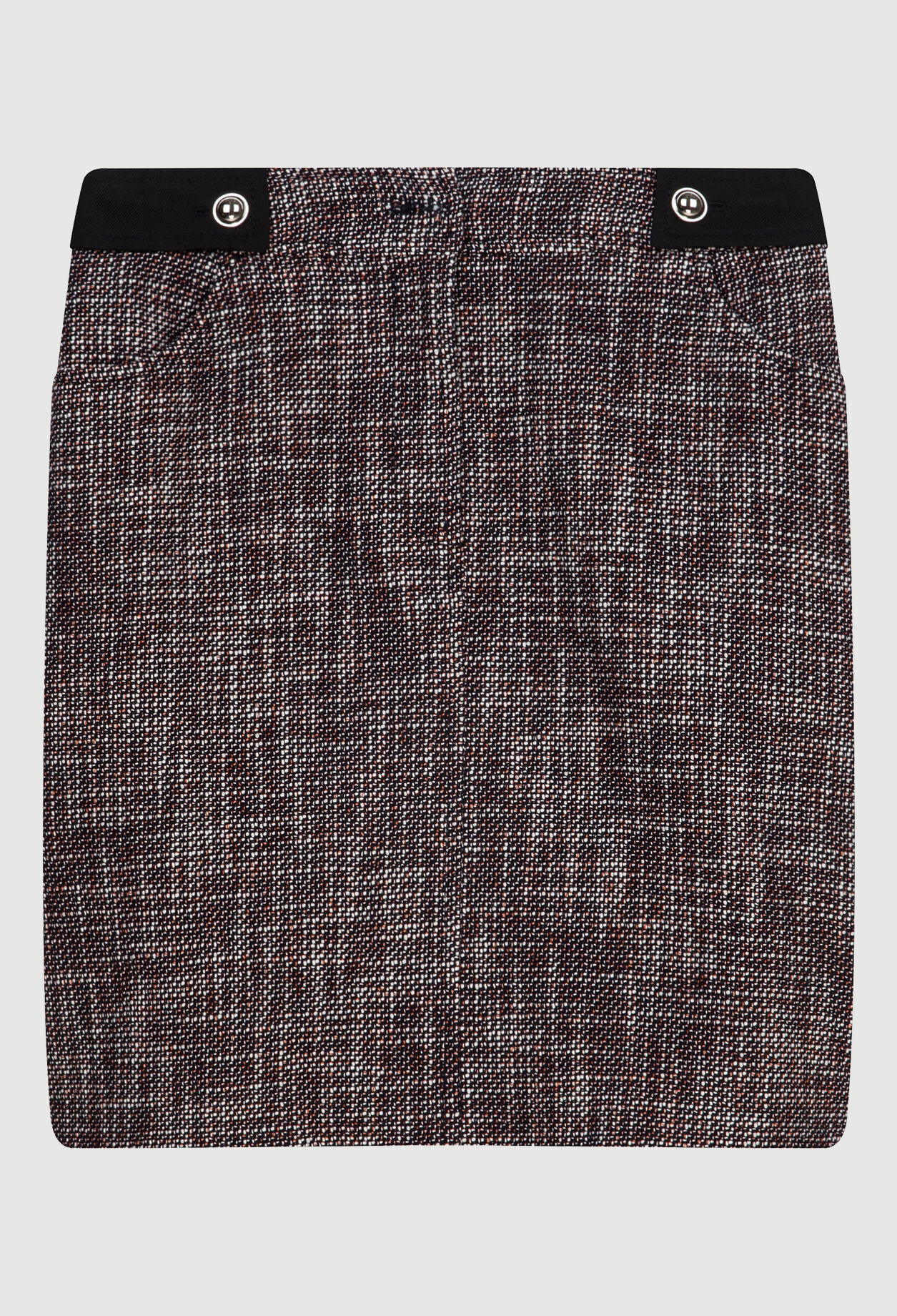 Straight tweed skirt