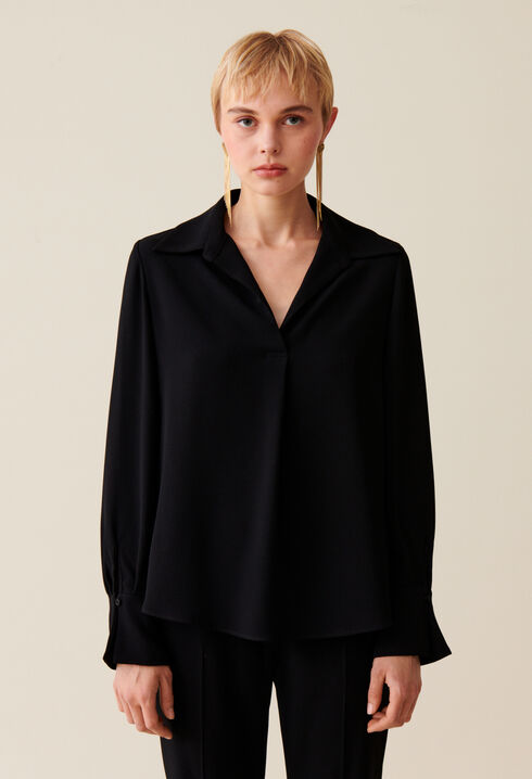 Black floaty blouse 