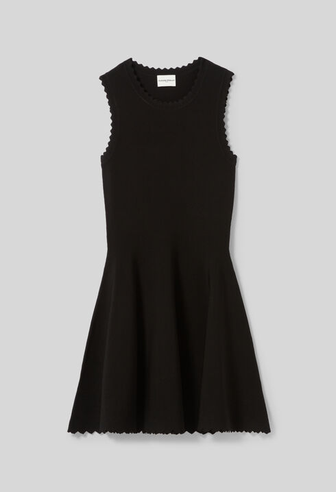 Skater Dress in Fine Knit Fabric