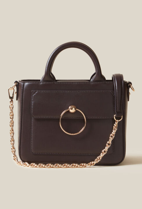 Anouck smooth leather chain bag